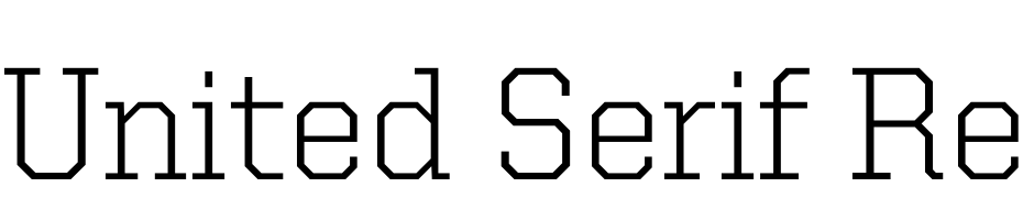 United Serif Reg Light Font Download Free